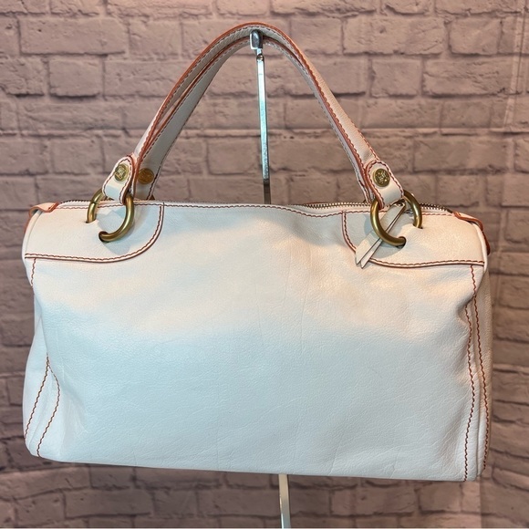 CELINE White Boston Shoulder Bag Leather - Picture 3 of 14